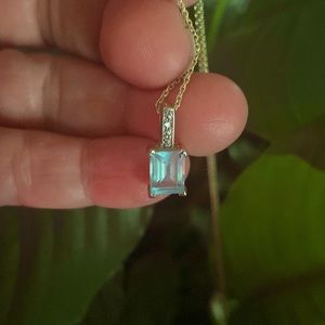 Lovely Blue Topaz Necklace